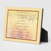 The Lord's Prayer Plaque Fotoplaat (Zijkant)