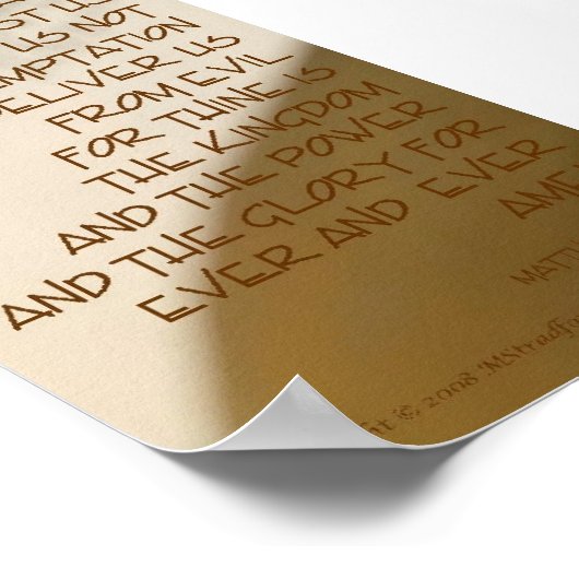 The Lord's Prayer Poster (Hoek)