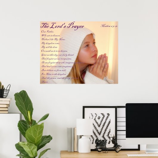 The Lords Prayer Poster (Thuiskantoor)