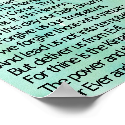 The Lord's Prayer Poster (Hoek)