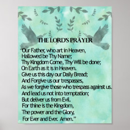 The Lord's Prayer Poster