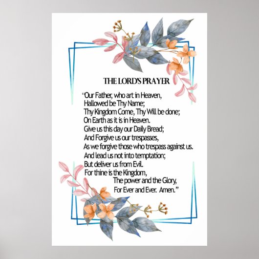 The Lord's Prayer Poster (Voorkant)