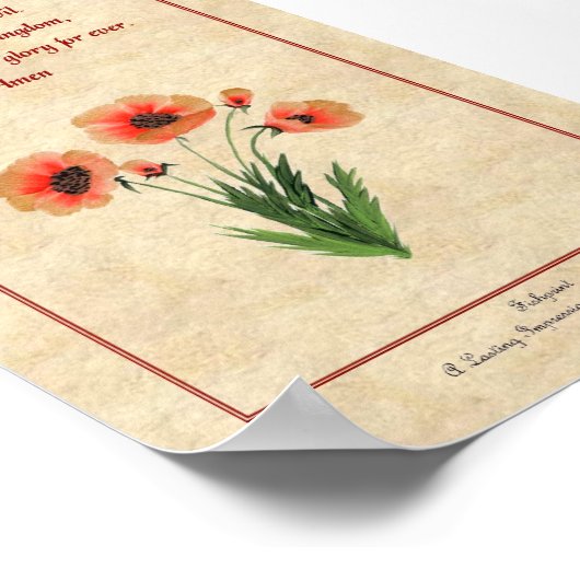 The Lord's Prayer Poster (Hoek)