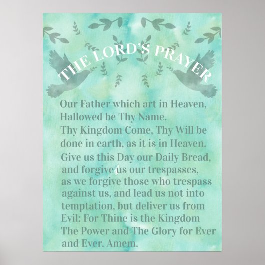 The Lord's Prayer Poster (Voorkant)