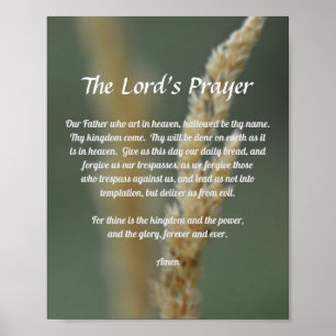 The Lord's Prayer Poster