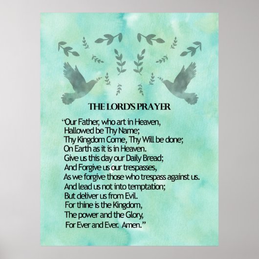 The Lord's Prayer Poster (Voorkant)