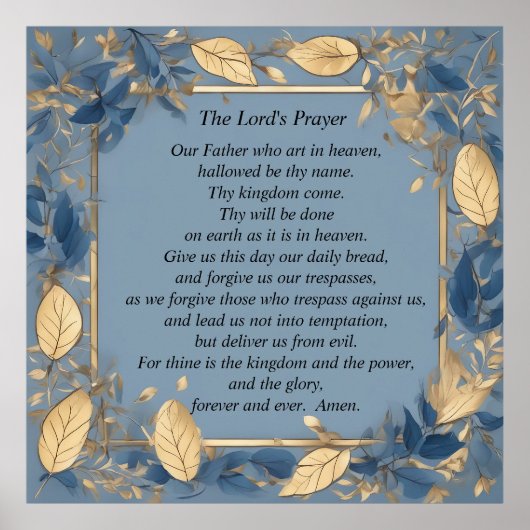 The Lord's Prayer Poster (Voorkant)