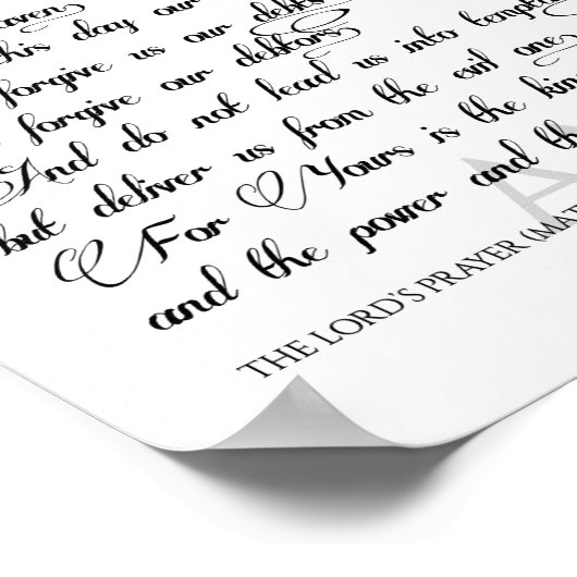 The Lord's Prayer Print (Hoek)
