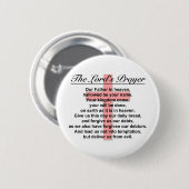 The Lord's Prayer Ronde Button 5,7 Cm (Voorkant /achterkant)