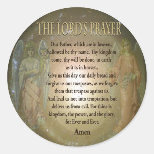 The Lord's Prayer Ronde Sticker