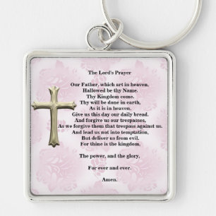 The Lord's Prayer (roze) Sleutelhanger
