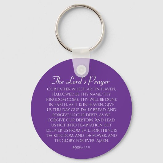 The Lord's Prayer Sleutelhanger (Voorkant)