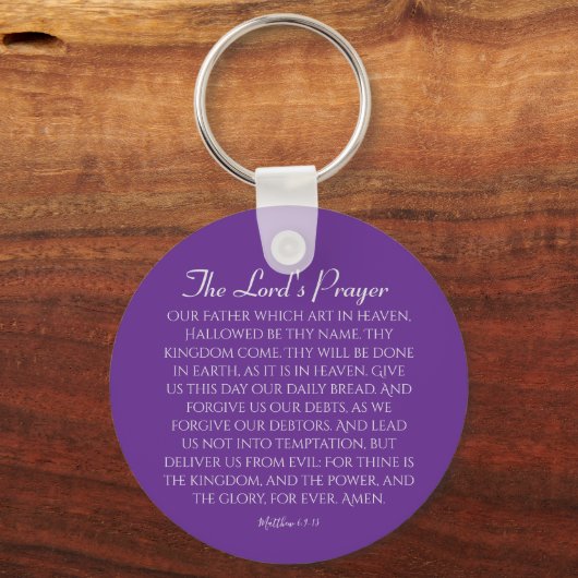 The Lord's Prayer Sleutelhanger (Voorkant)