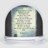 The Lord's Prayer Sneeuwbol (Achterkant)