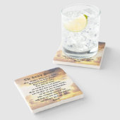 The Lord's Prayer, Sunrise, Marble Onderzetter (Zijkant)