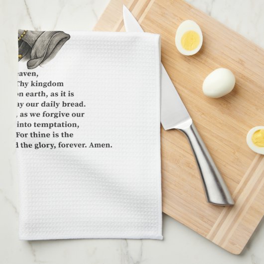 The Lord's Prayer Theedoek (Quarter Fold)