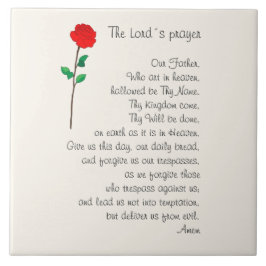 THE LORD'S PRAYER TILE TEGELTJE