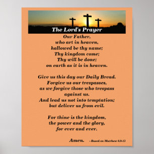 The Lord's Prayer - Traditional Version Poster