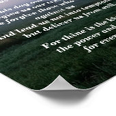 The Lord's Prayer - Traditional Version Poster (Hoek)