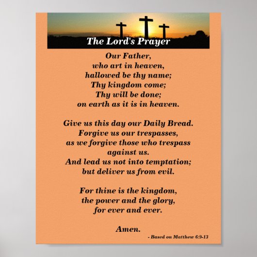 The Lord's Prayer - Traditionele versie Poster (Voorkant)