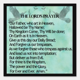 The Lord's Prayer Tuinbord