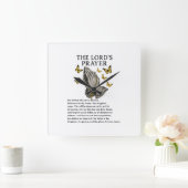 The Lord's Prayer Vierkante Klok (Huis)