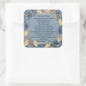 The Lord's Prayer Vierkante Sticker (Tas)