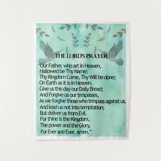 The Lord's Prayer Wandkleed (Voorkant)