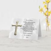 The Lord's Prayer (wit) Kaart (Gele Bloem)