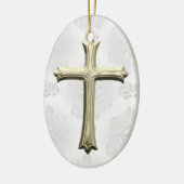 The Lord's Prayer (wit) Keramisch Ornament (Links)