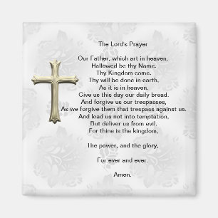The Lord's Prayer (wit) Magneet