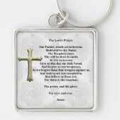 The Lord's Prayer (wit) Sleutelhanger (Voorkant)