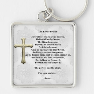 The Lord's Prayer (wit) Sleutelhanger