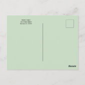 The Lord's Prayer with Greenery ~ Matthew 6:9-13 Briefkaart (Achterkant)