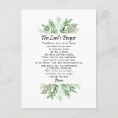 The Lord's Prayer with Greenery ~ Matthew 6:9-13 Briefkaart (Voorkant)