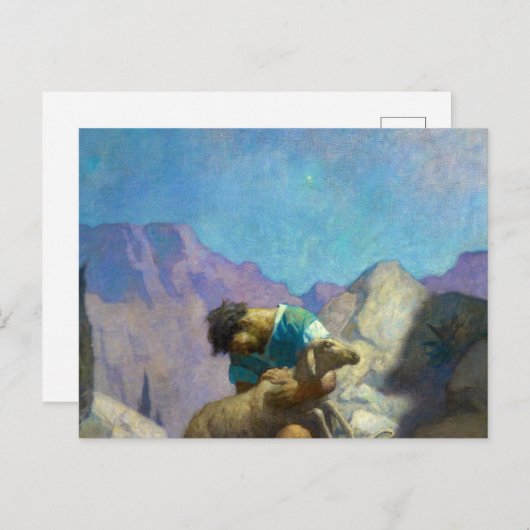 The Lost Sheep, 1926, door Newell Convers Wyeth Briefkaart (Voorkant / Achterkant)