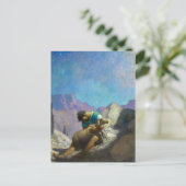 The Lost Sheep van Newell Convers Wyeth Briefkaart (Staand voorkant)