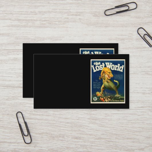 The Lost World Business Card Visitekaartje (Voorkant / Achterkant in situ)