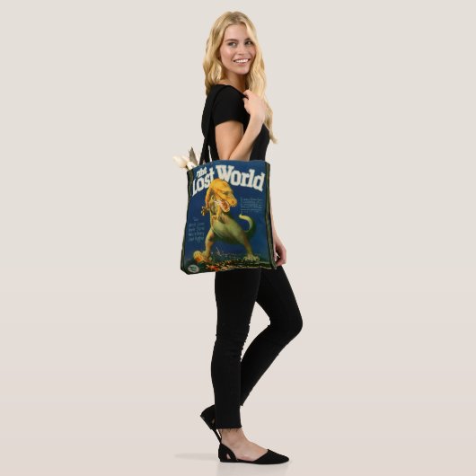 The Lost World Denim Jacket Tote Bag (Op model)