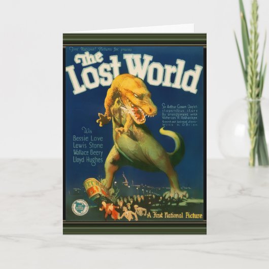 The Lost World Greeting Card Kaart (Voorkant)