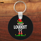 The Loudest Elf Family Christmas Pajama Party Sleutelhanger (Voorkant)