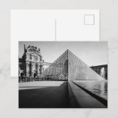 The Louvre in BW Briefkaart (Voorkant / Achterkant)