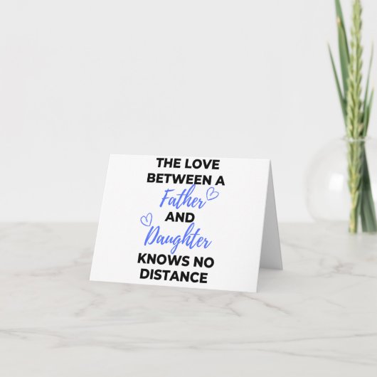 The Love Between A Father And Daughter Black Feestdagen Kaart (Voorkant)