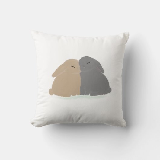 The Love Bunnies  Kussen (Voorkant)