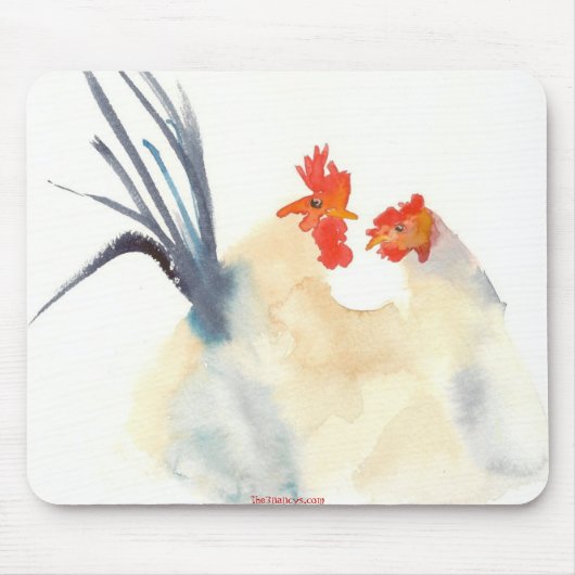 The Love Chickens Mousepad Muismat (Voorkant)