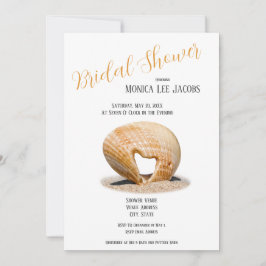 The Love Heart Shell, Bridal Shower Invitation Kaart