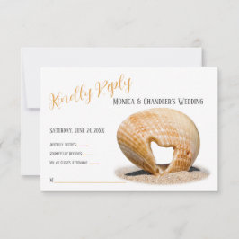The Love Heart Shell, Wedding, Bedankkaart