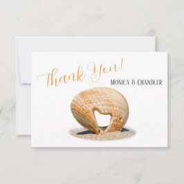 The Love Heart Shell, Wedding, Bedankt Card