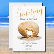 The Love Heart Shell, Wedding, Invitation