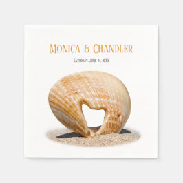 The Love Heart Shell, Wedding, Napkins Servet